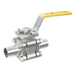 V-955EB, 3 Piece Sanitary Ball Valves, Tube Bore , Tube End